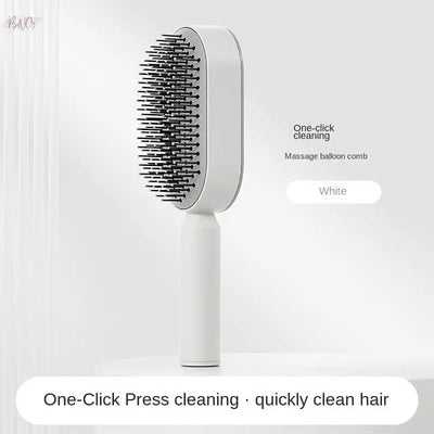 Self Cleaning Anti-Static Hair Brush - BNGmarket Sales